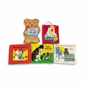 Random House Vintage Lot of 5 Cloth kids books,1979,1984,1985,1982,grandkids